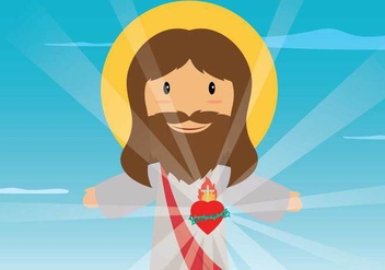 Free Sacred Heart Illustration - vector gratuit #408071